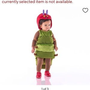 Eric carle pottery barn very hungry caterpillar costume 6-12 months